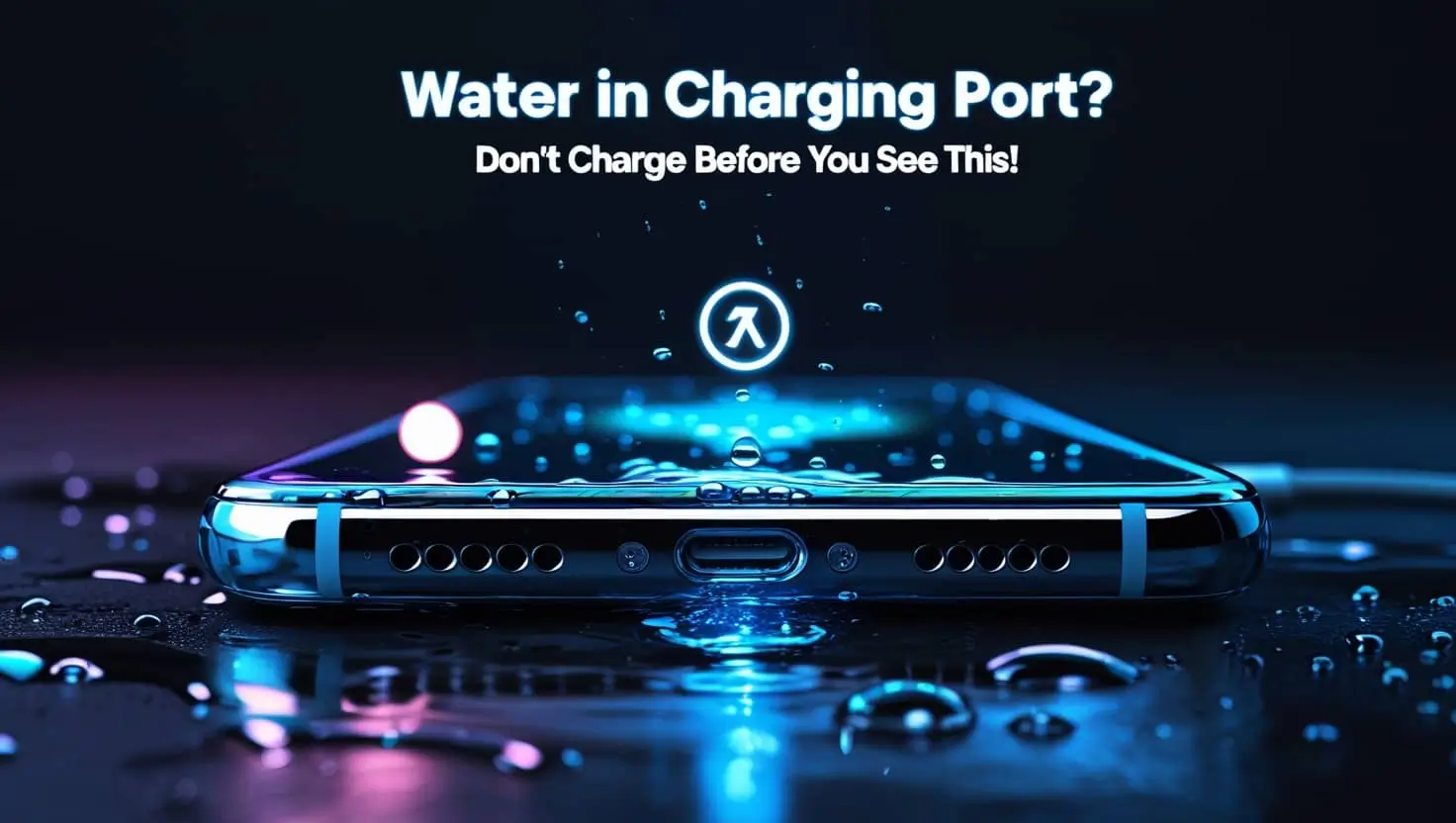 how to get water out of charging port