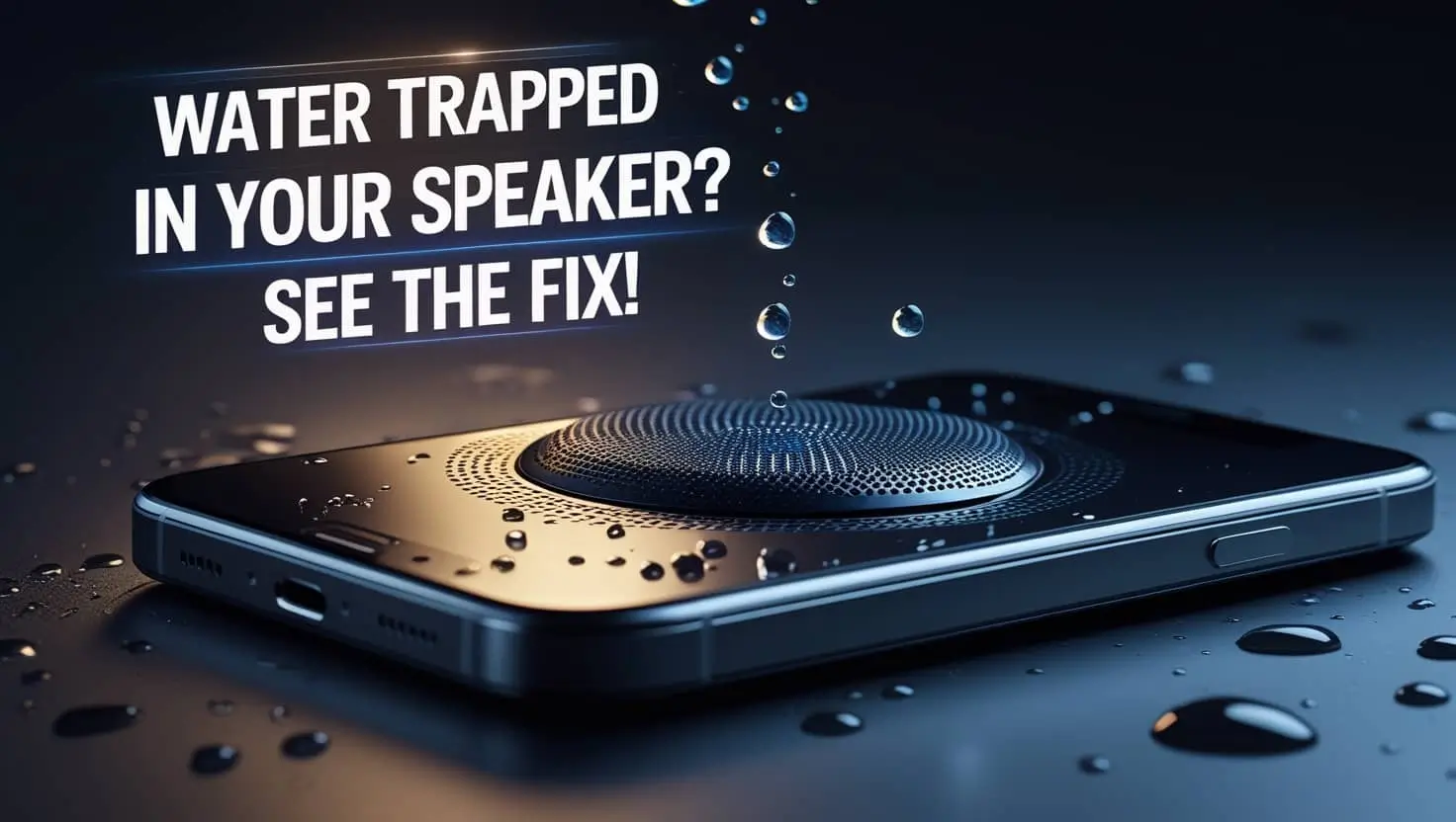 how to remove water from phone speaker