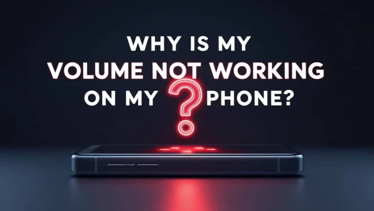 why is my volume not working on my phone