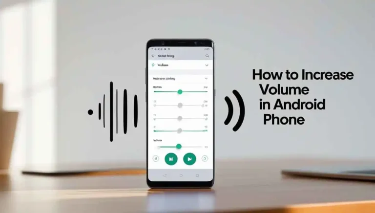 how to increase volume in android phone