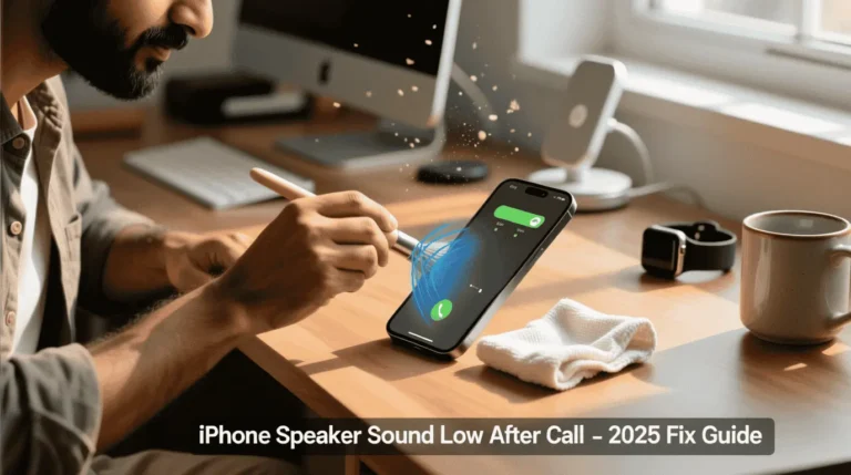 Fix iPhone speaker sound low after calls
