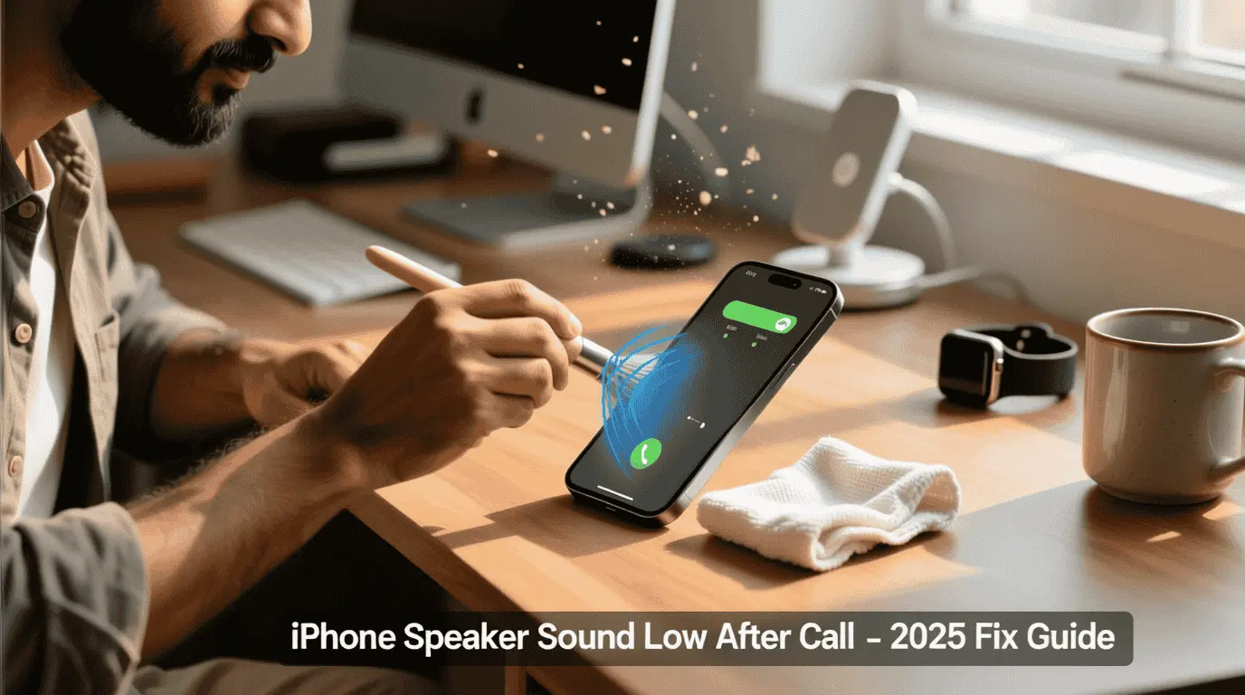 Fix iPhone speaker sound low after calls