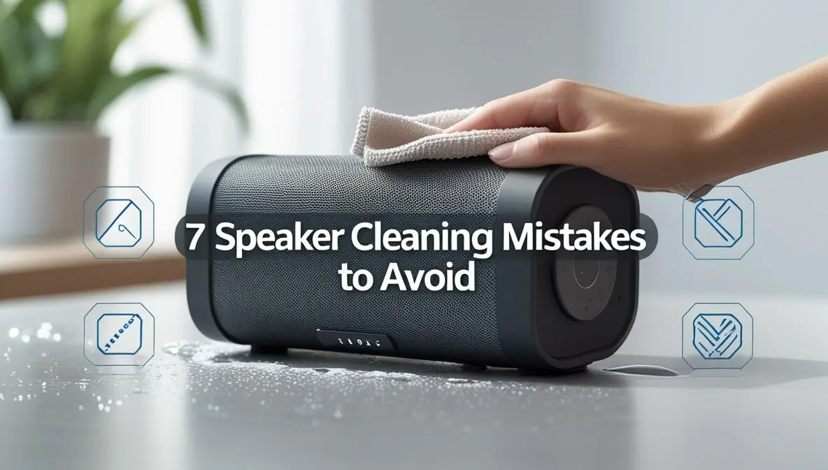 speaker cleaning mistakes featured image by speaker cleaner