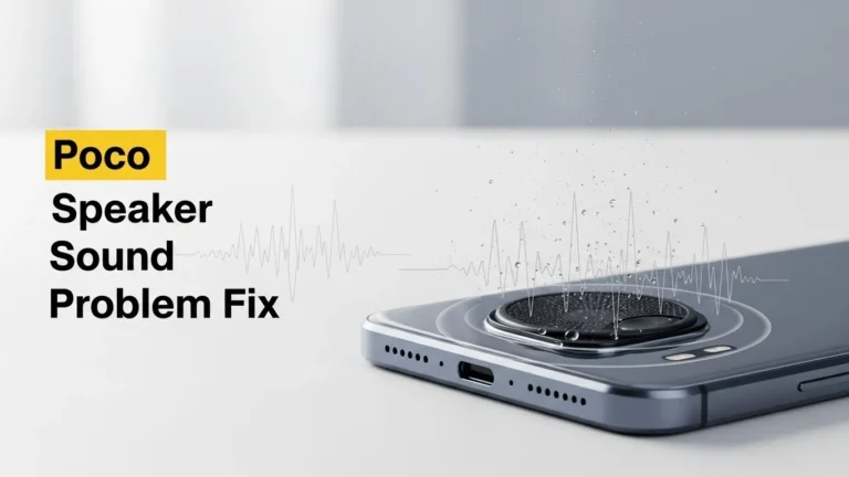 Poco speaker sound problem fix featured image by speaker cleaner
