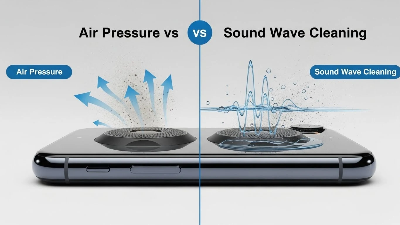 air pressure vs sound wave cleaning featured image by speaker cleaner
