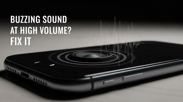 buzzing sound at high volume fix
