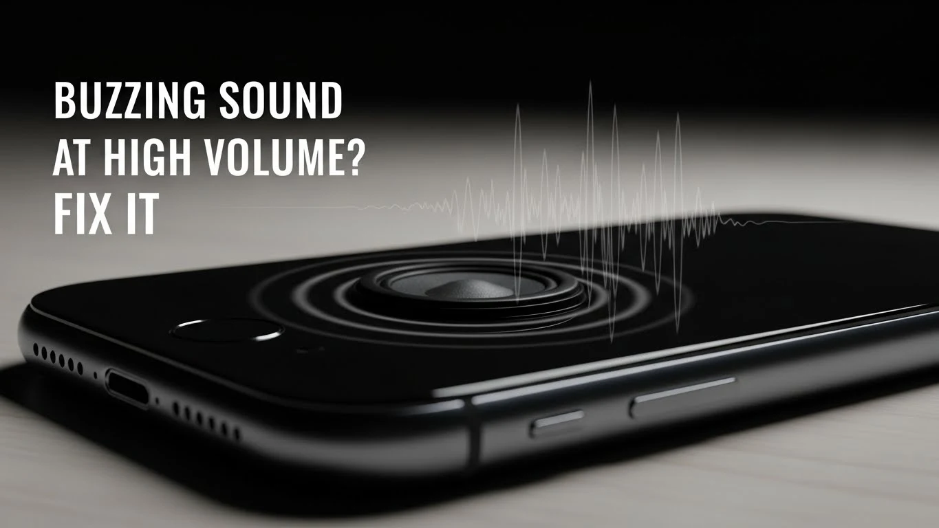 buzzing sound at high volume fix