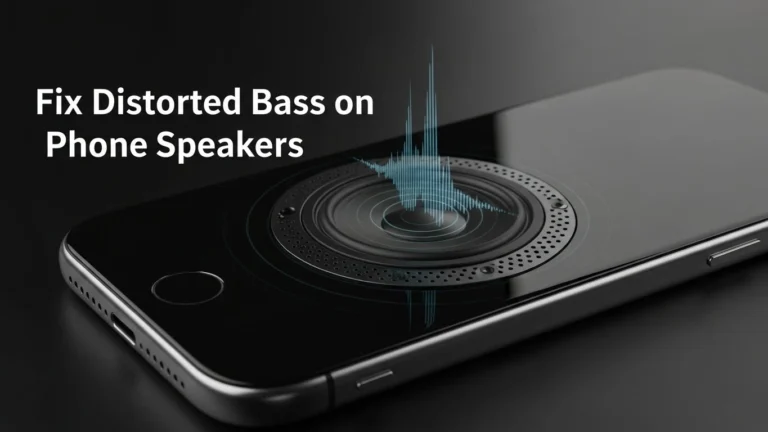 fix distorted bass on phone speakers featured image by speaker cleaner