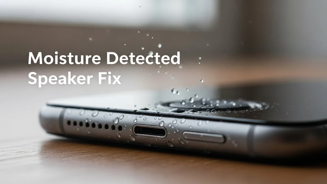 moisture detected speaker fix featured image by speaker cleaner