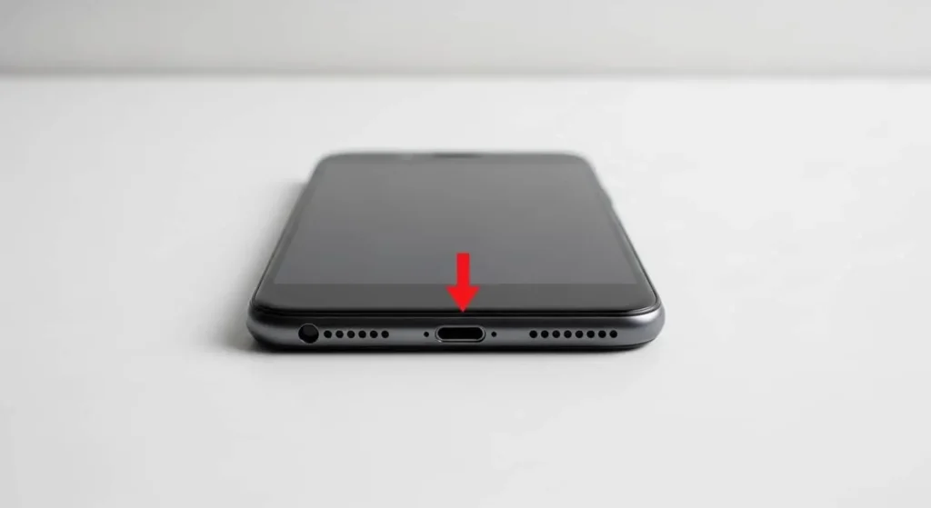 Correct phone positioning for water removal