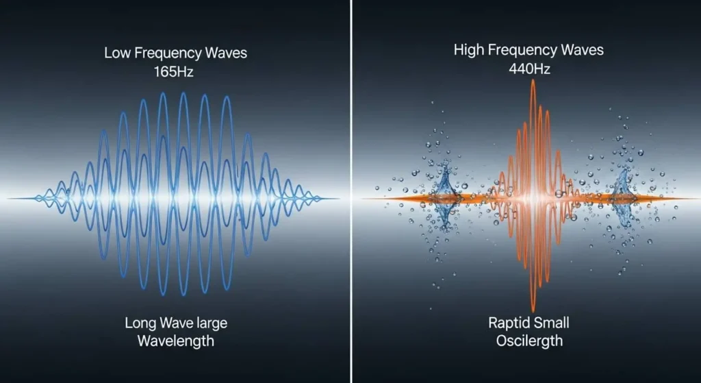Sound wave frequencies for water ejection from speakers