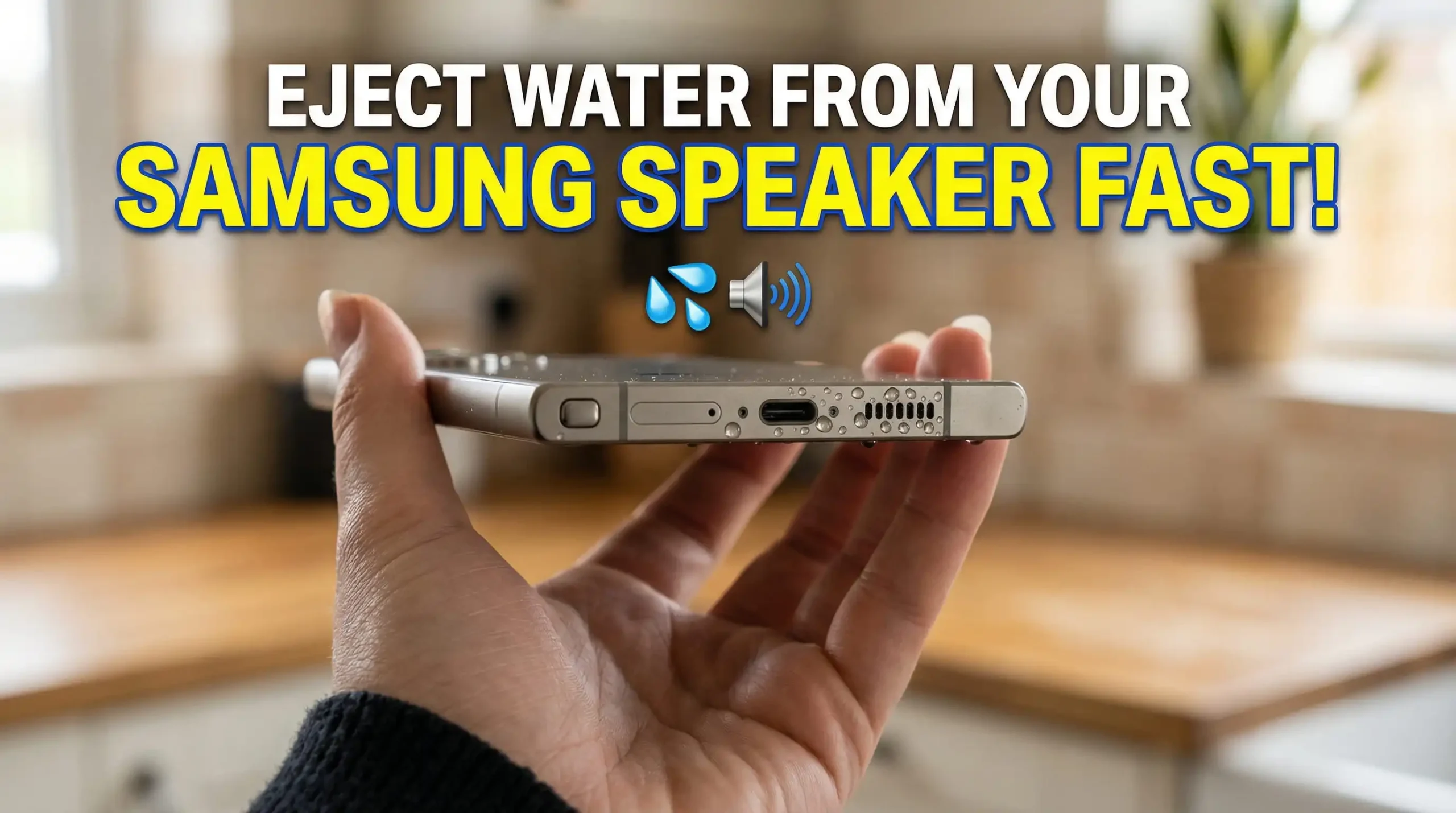 how to remove water from Samsung Galaxy speaker featured image by speaker